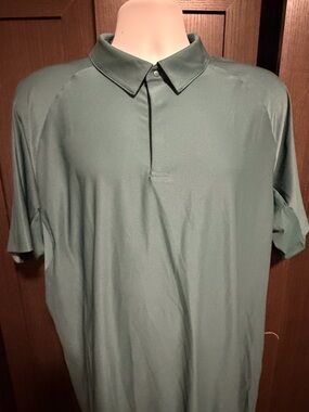 Lululemon Men’s Stretch Golf Polo XXL Jasper Green Short Sleeve Performance